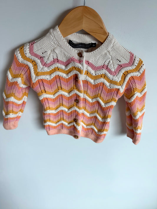 Colourful Knit Cardigan / 2T