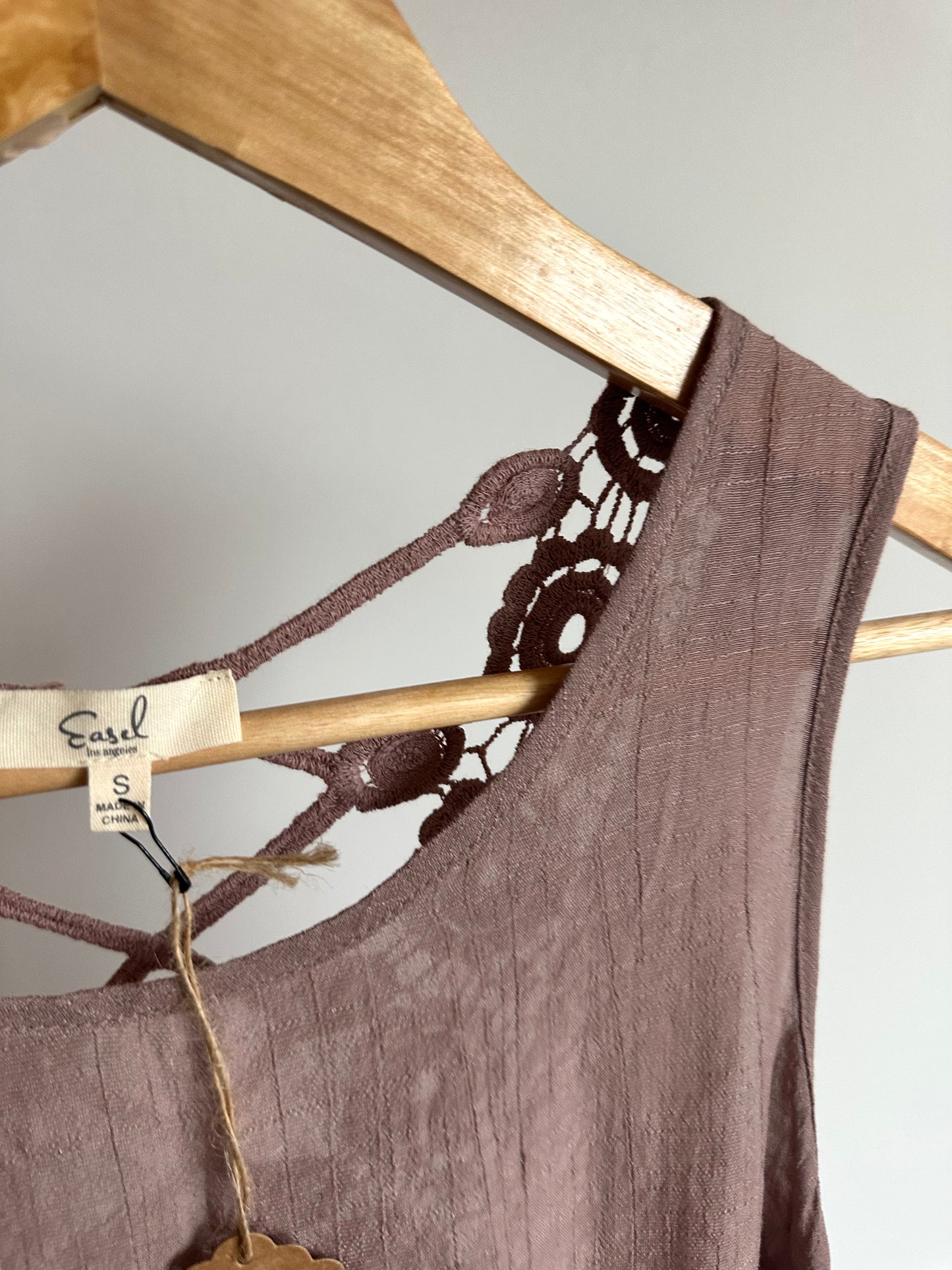 Blush Top with Lace Back (With Tags) / Small