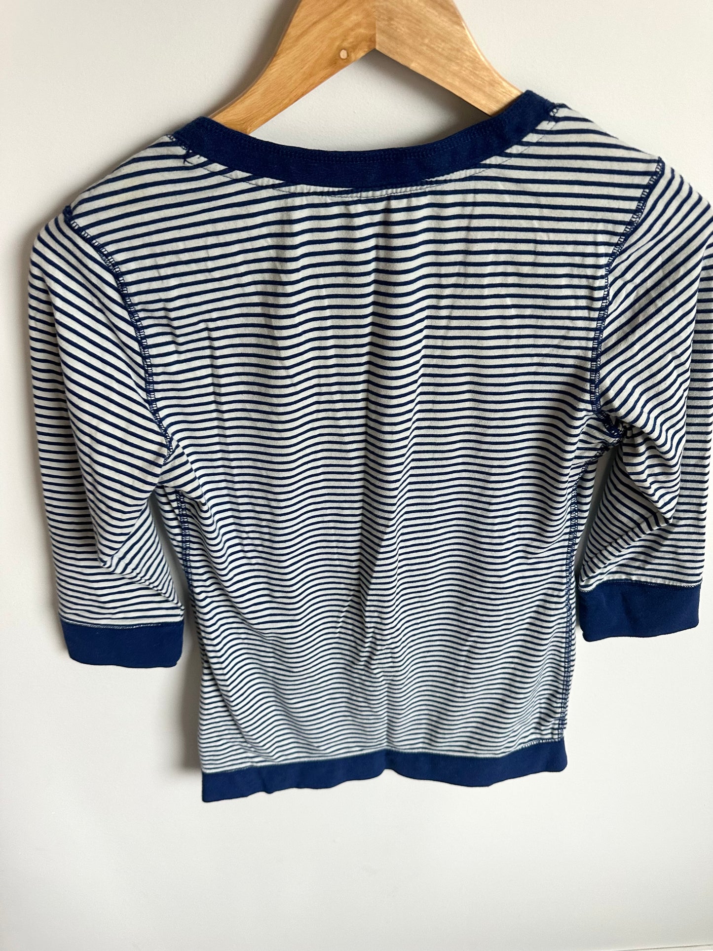 Thyme Blue Striped Nursing Long Sleeve / Small