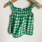 Green Checkered Tank Top / 2-3T