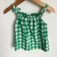 Green Checkered Tank Top / 2-3T