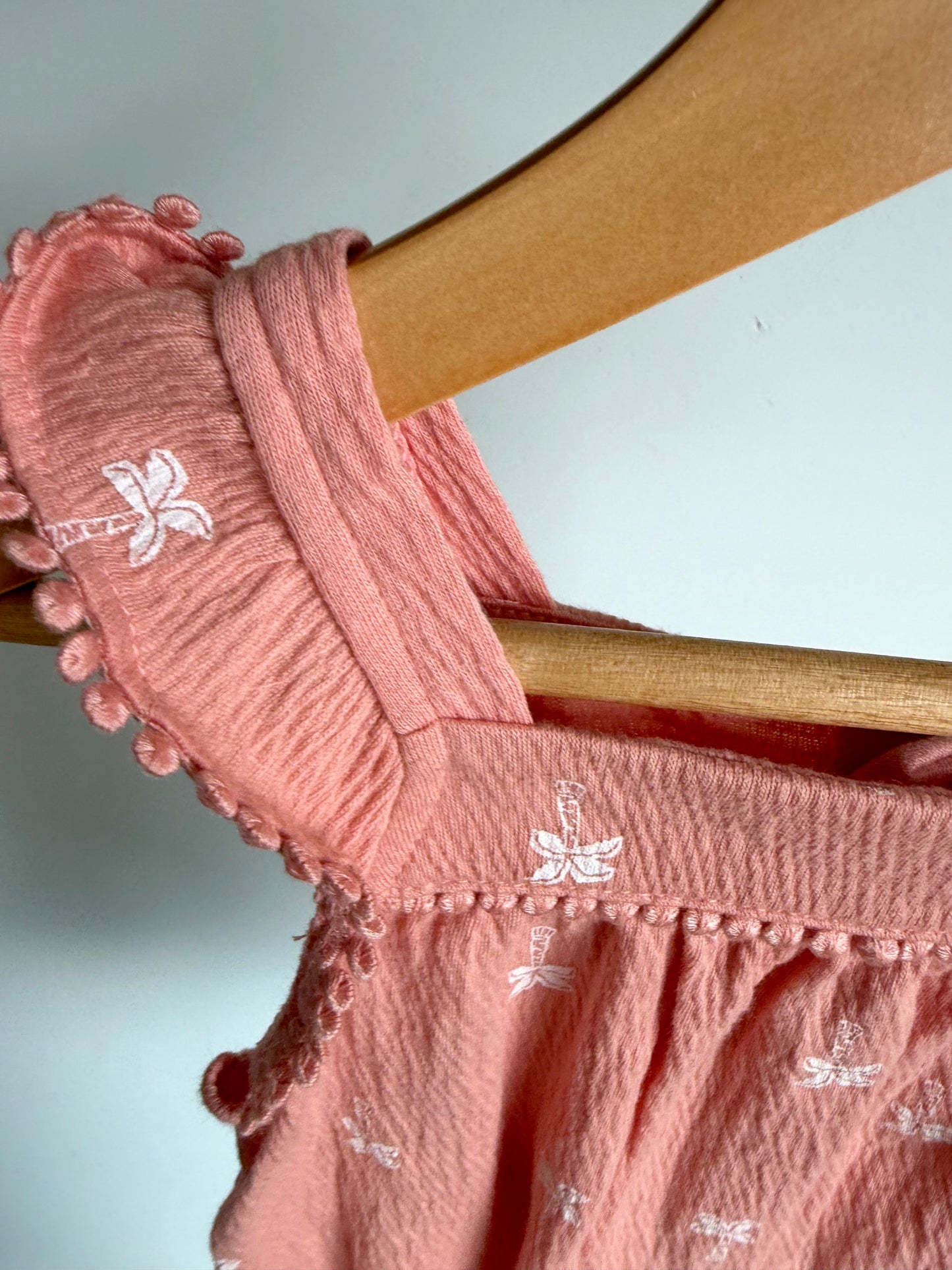 Pink Palm Tree Romper (with Tags) / 9m