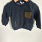Deux par deux Elbow Patch Sweater / 2T