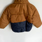H&M Brown + Navy Puffer Jacket / 18-24m