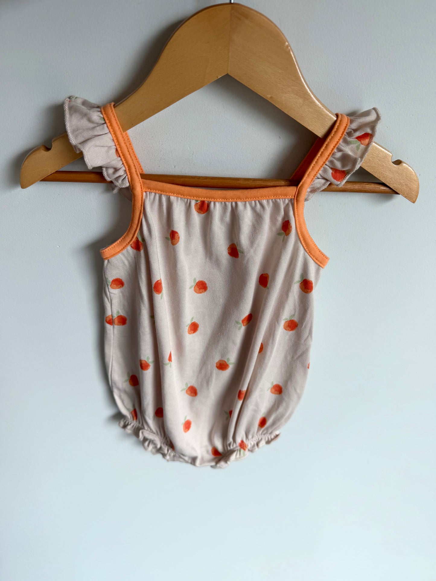 Peach Bubble Romper (with Tags) / 6-12m