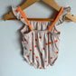 Peach Bubble Romper (with Tags) / 6-12m