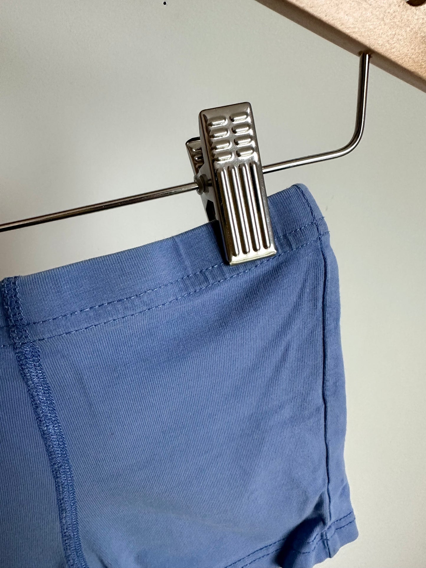 Peekaboo Beans Blue Biker Shorts / 2-3T