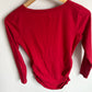 Fitted Red Maternity Long Sleeve / XS