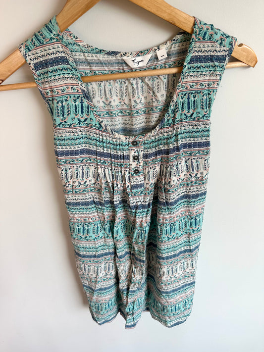 Thyme Patterned Tank / Medium