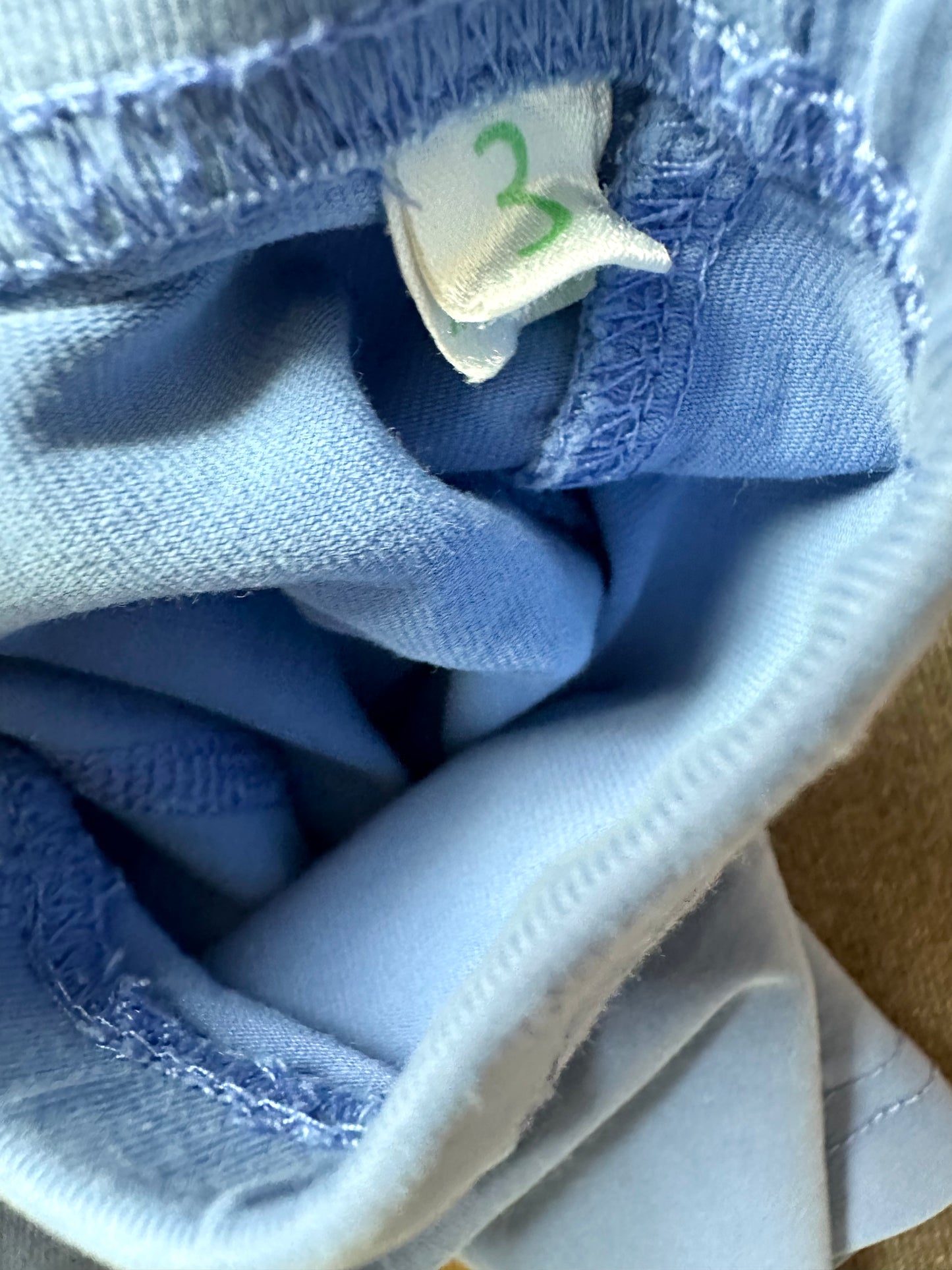 Peekaboo Beans Blue Biker Shorts / 2-3T