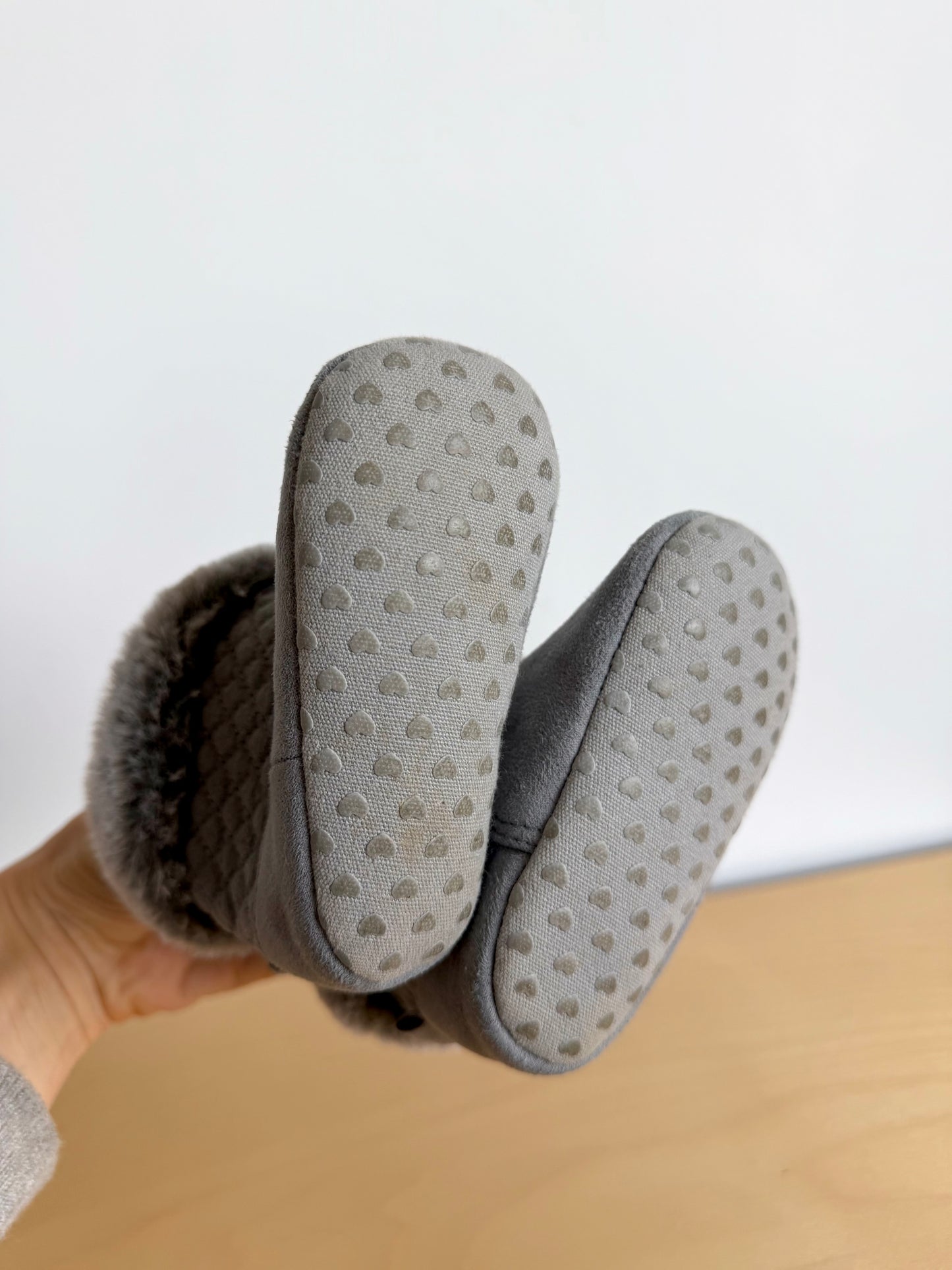 Grey Soft Sole Boots / Size 4 Toddler