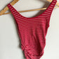 Fitted Pink Stripe Maternity Tank / XS