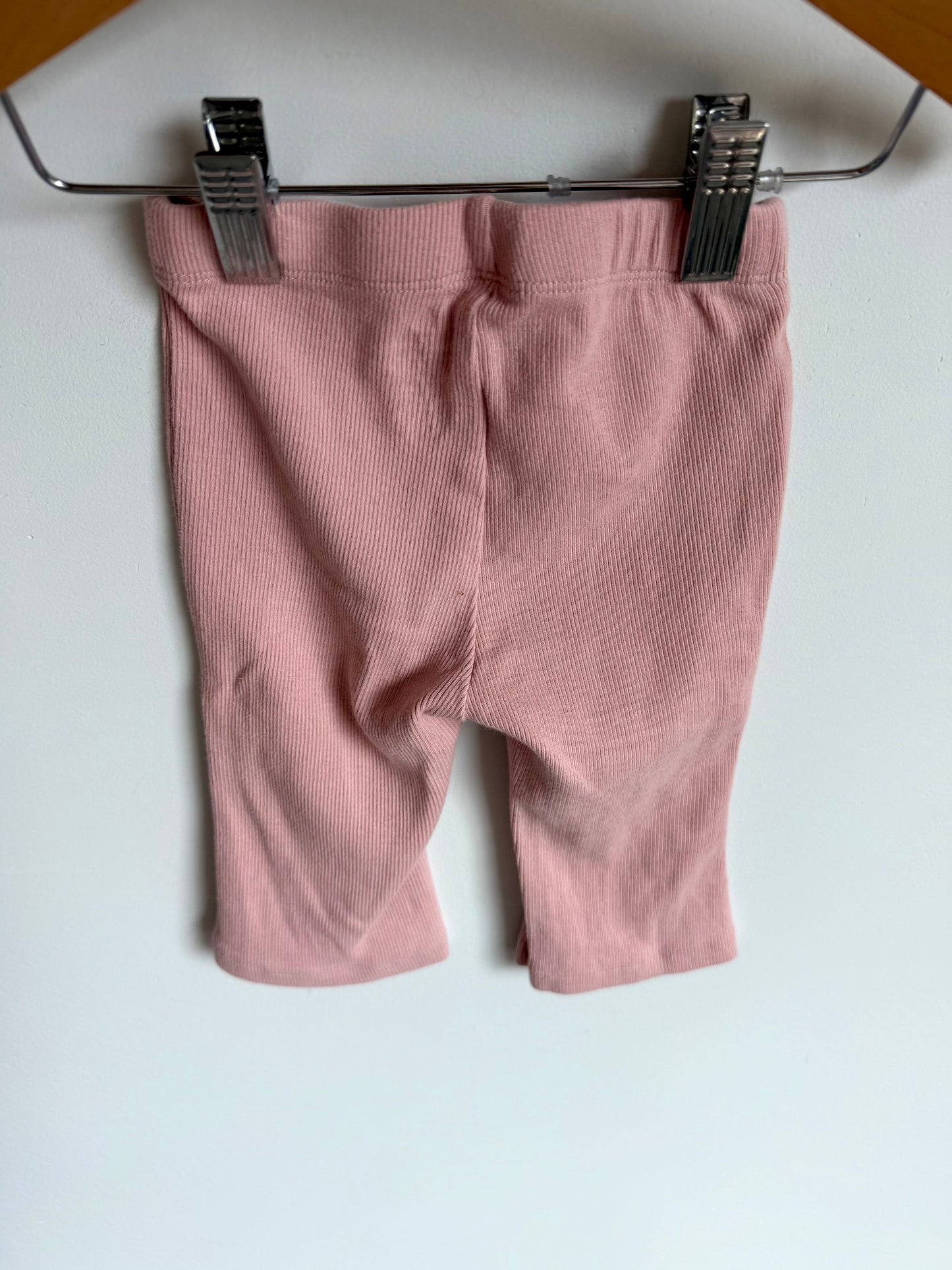 Gap Pink Rib Flared Pants / 6-12m