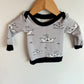 Grey Origami Boat Crewneck / 0-3m