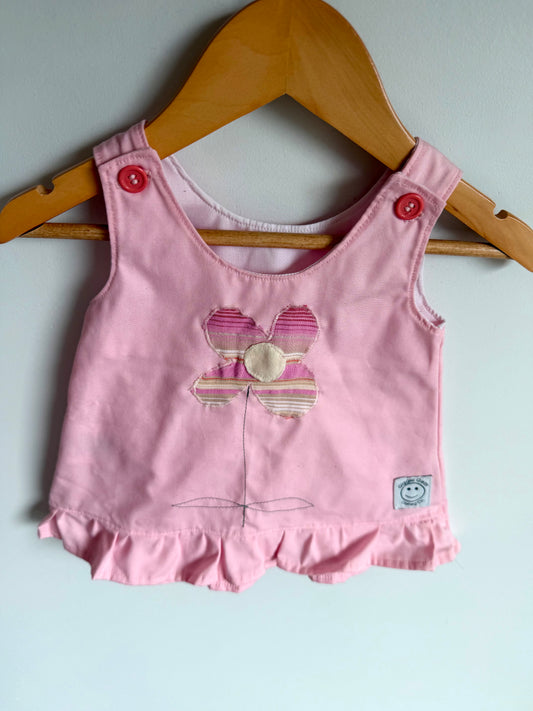 Handmade in Canada Pink Flower Dress / 6m
