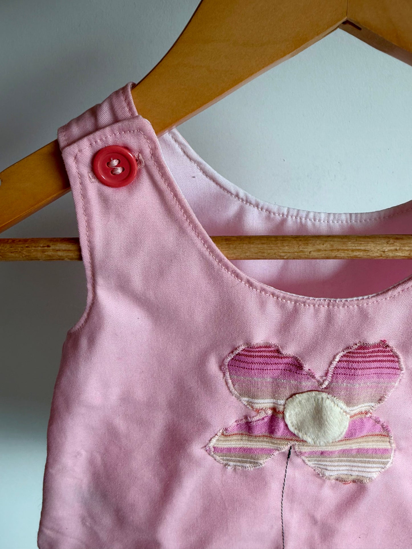 Handmade in Canada Pink Flower Dress / 6m