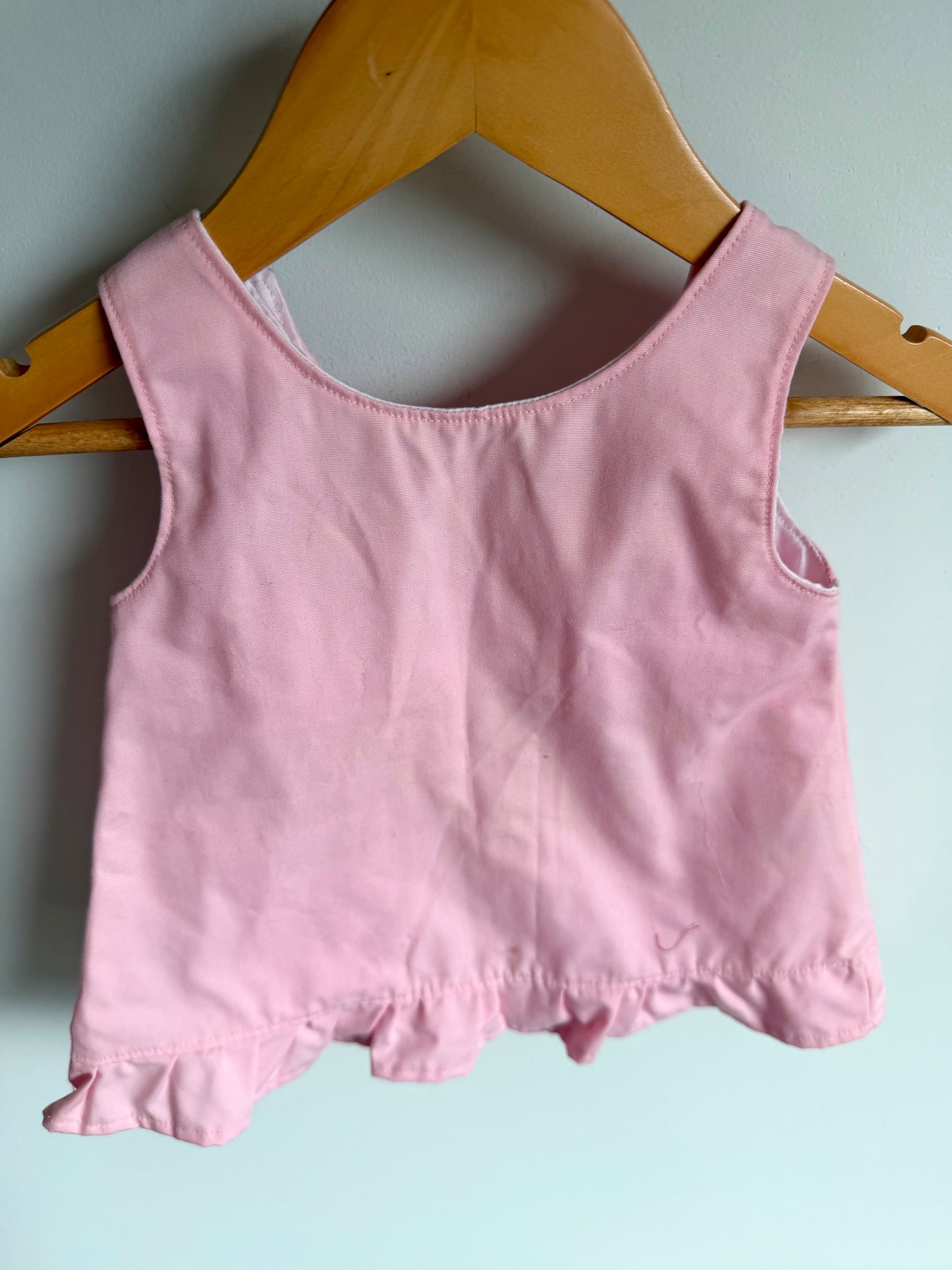 Handmade in Canada Pink Flower Dress / 6m