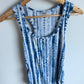 Blue Patterned Tank Top / M-L