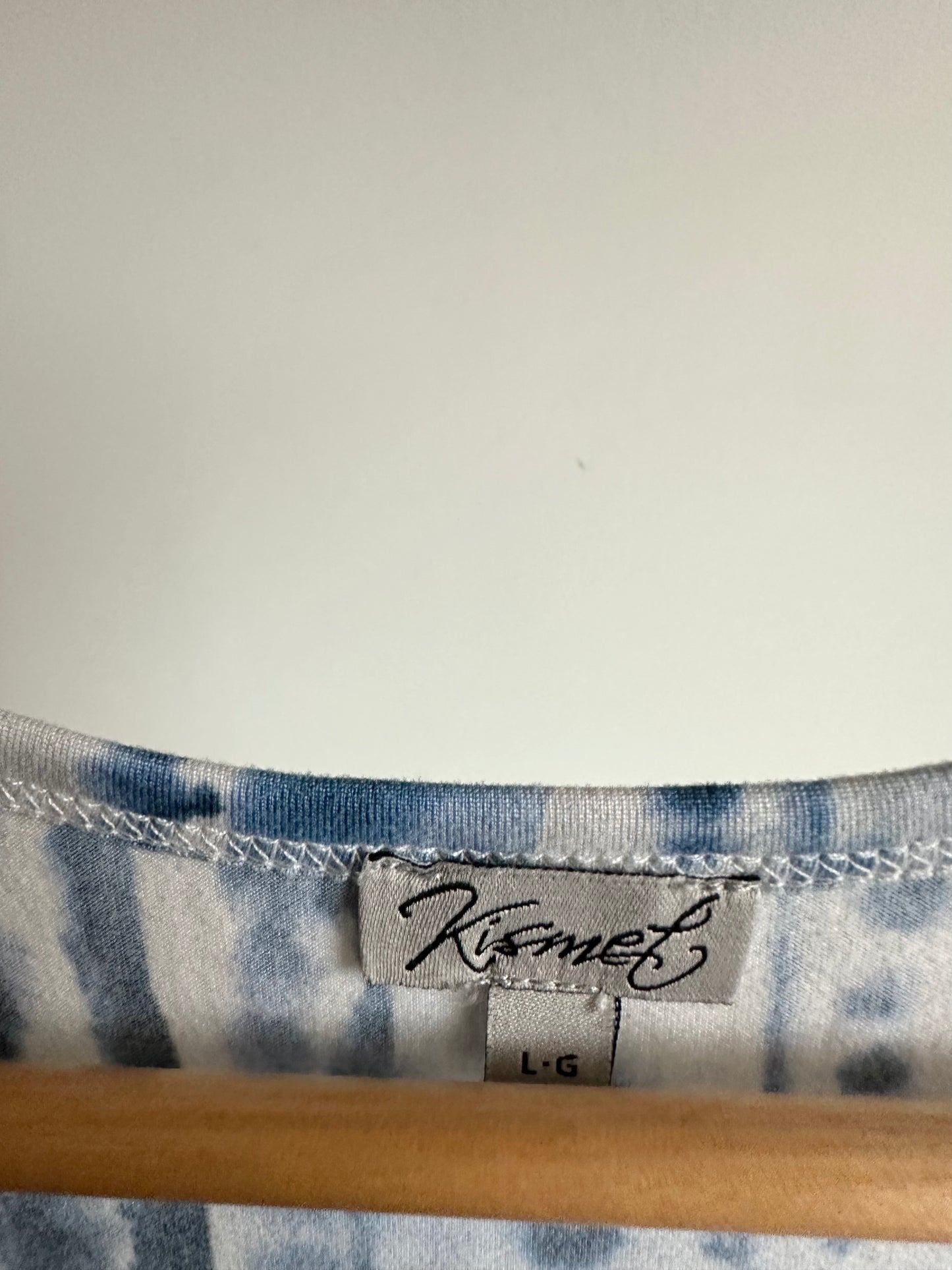Blue Patterned Tank Top / M-L