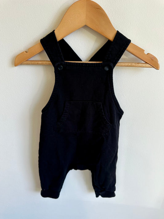 Black Cloth Overalls Overalls / 4-6m