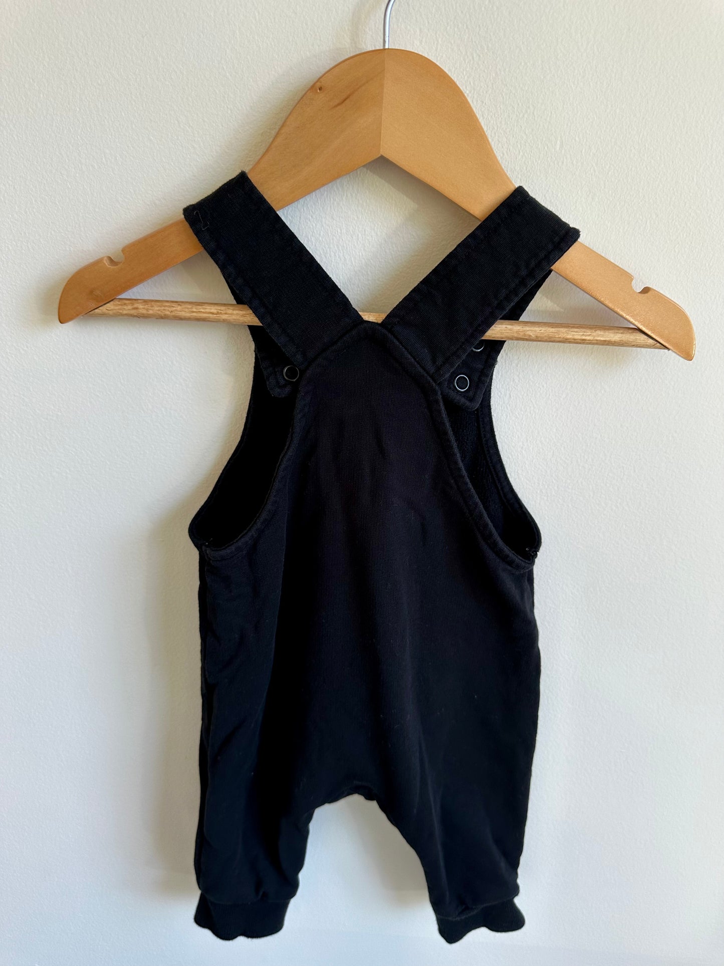 Black Cloth Overalls Overalls / 4-6m