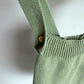 100% Cotton Knit Sage Bubble Romper / 3-6m