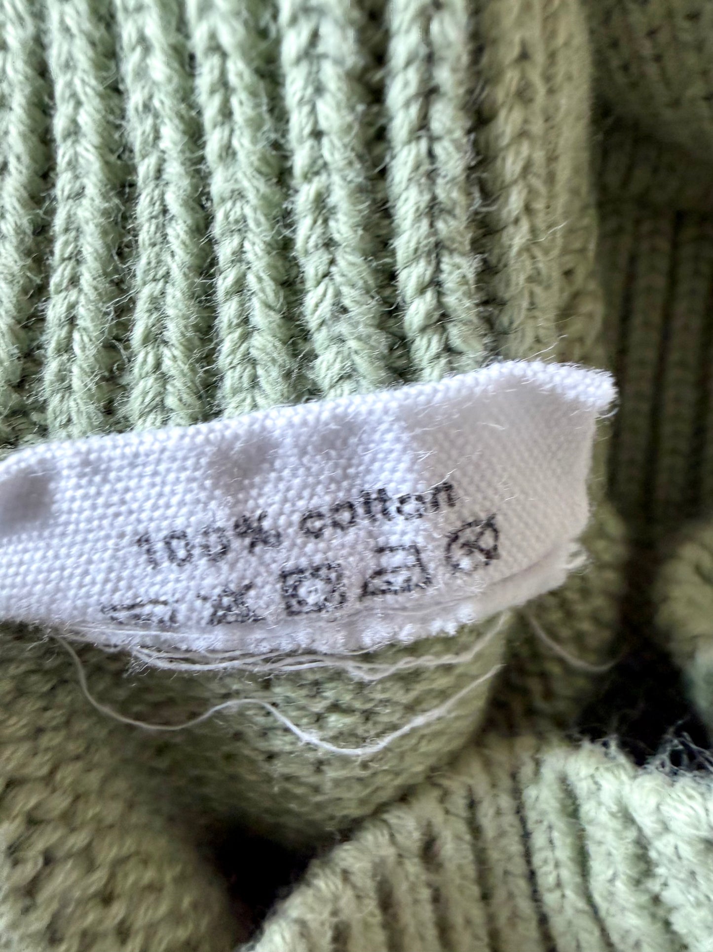 100% Cotton Knit Sage Bubble Romper / 3-6m