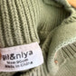 100% Cotton Knit Sage Bubble Romper / 3-6m