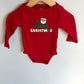 Red Santa Face My First Christmas Bodysuit / 9m