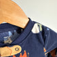 Navy Dino Fleece Sleeper / 12m