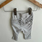 Grey Ruffle Pants / 3-6m