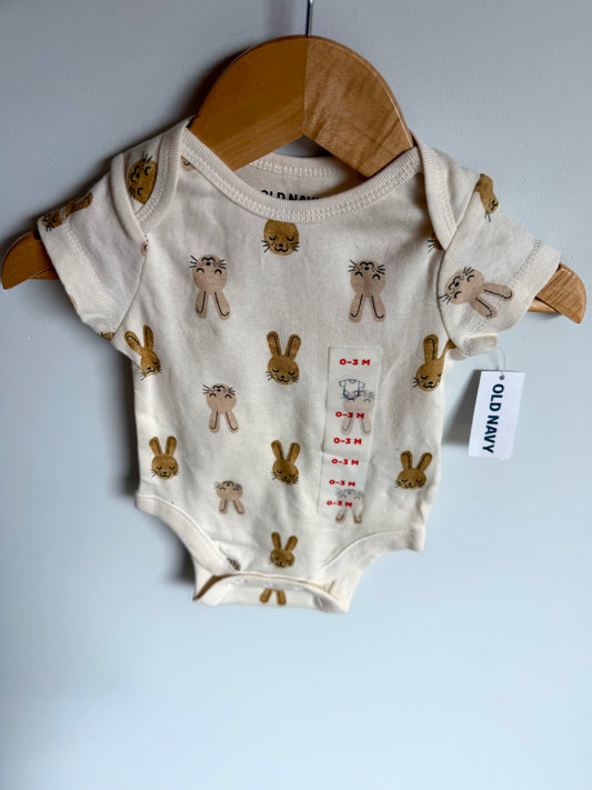 Bunny Bodysuit (With Tags) / 0-3m