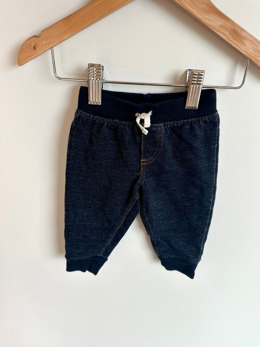 Blue Tapered Pants / 3-6m