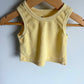 Yellow Organic Terry Tank + Waffle Shorts Set / 3-6m