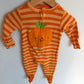 Striped Pumpkin Sleeper / 3-6m