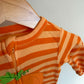 Striped Pumpkin Sleeper / 3-6m
