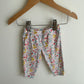 Floral Ruffle Pants / 3-6m