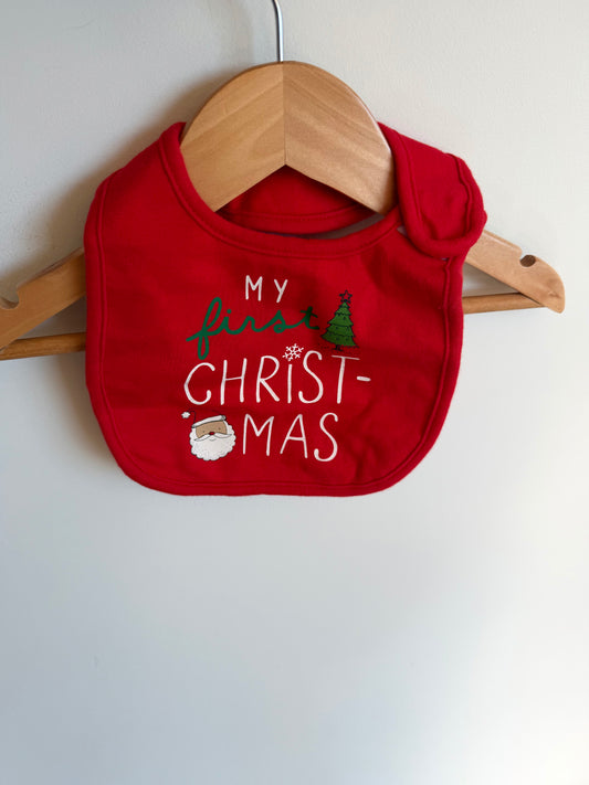 My First Christmas Bib