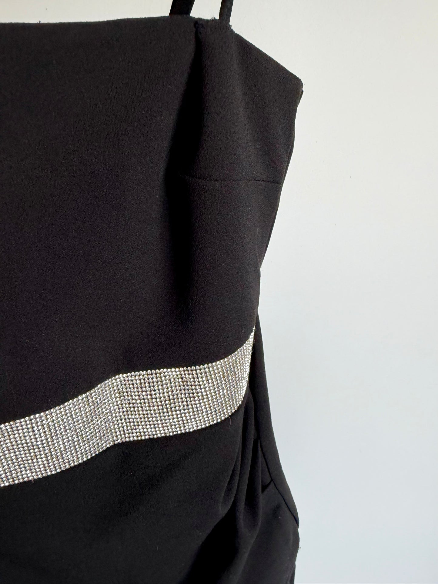 Eclipse Black with Silver Shiny Band Dress / 12 years?