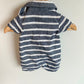Newborn Blue Stripe Romper / 0m
