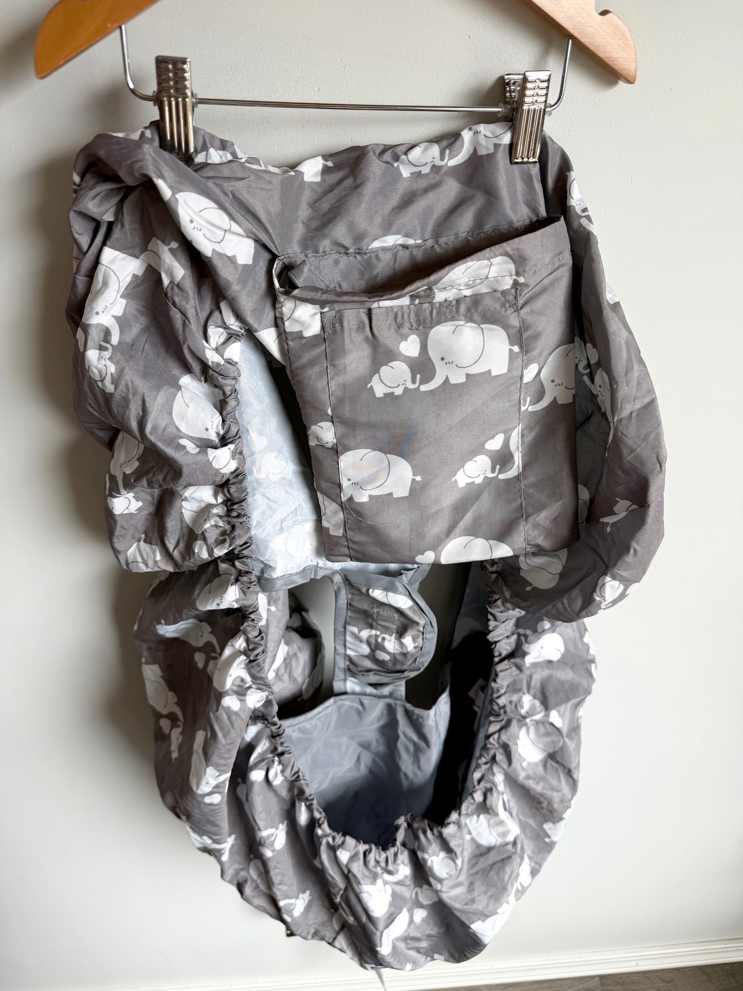 Grey Elephant Shopping Cart Cover