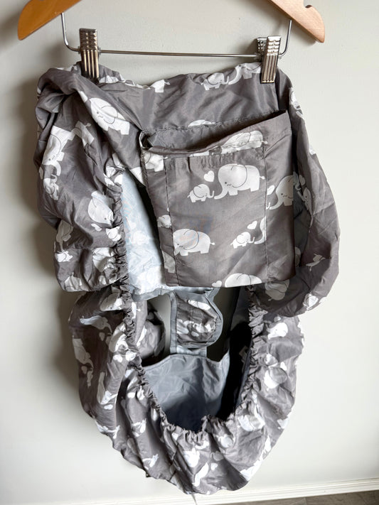 Grey Elephant Shopping Cart Cover