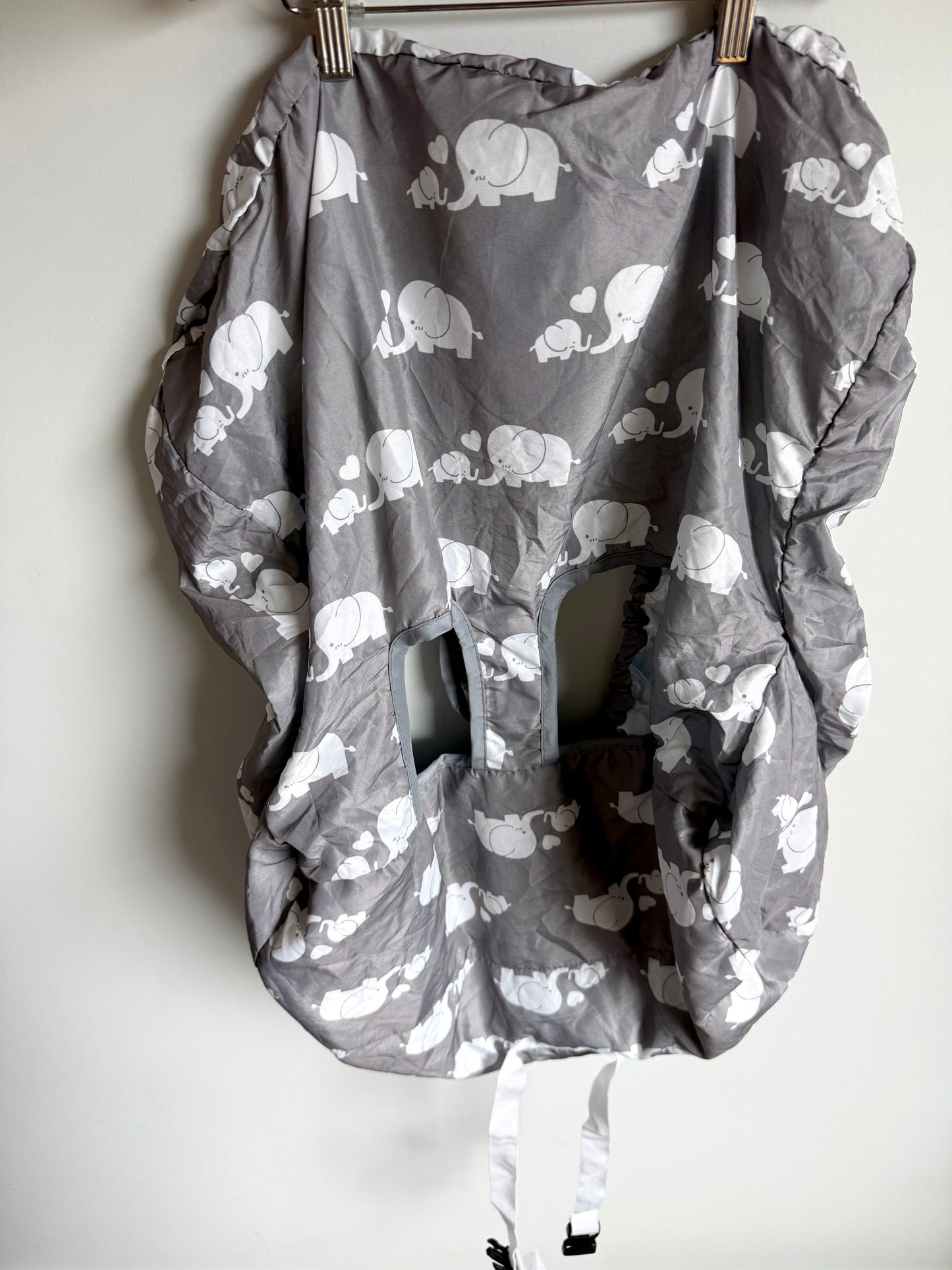 Grey Elephant Shopping Cart Cover