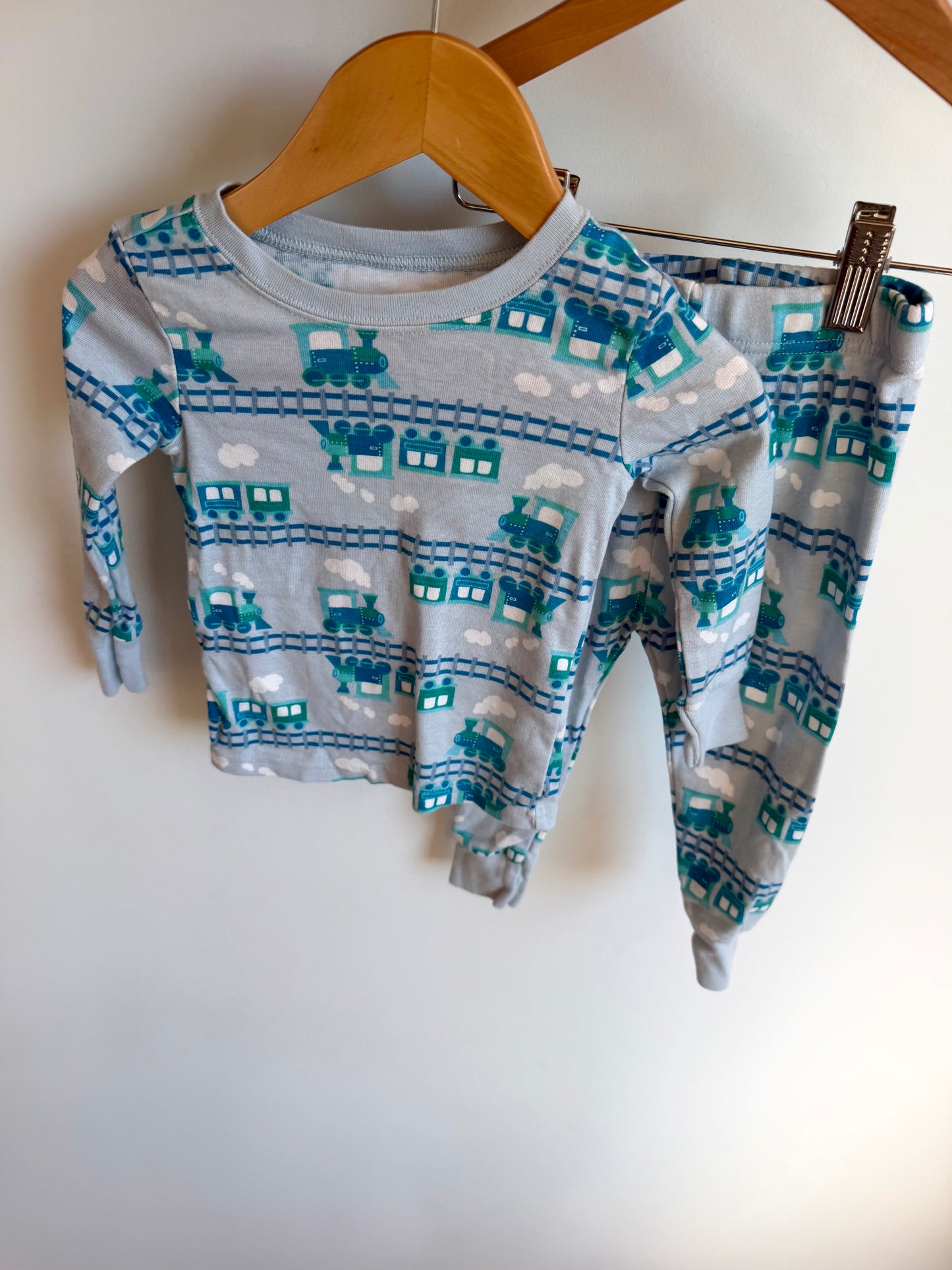 Blue Train PJ Set / 18m