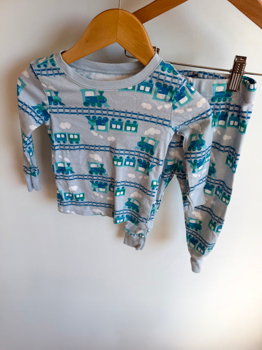 Blue Train PJ Set / 18m