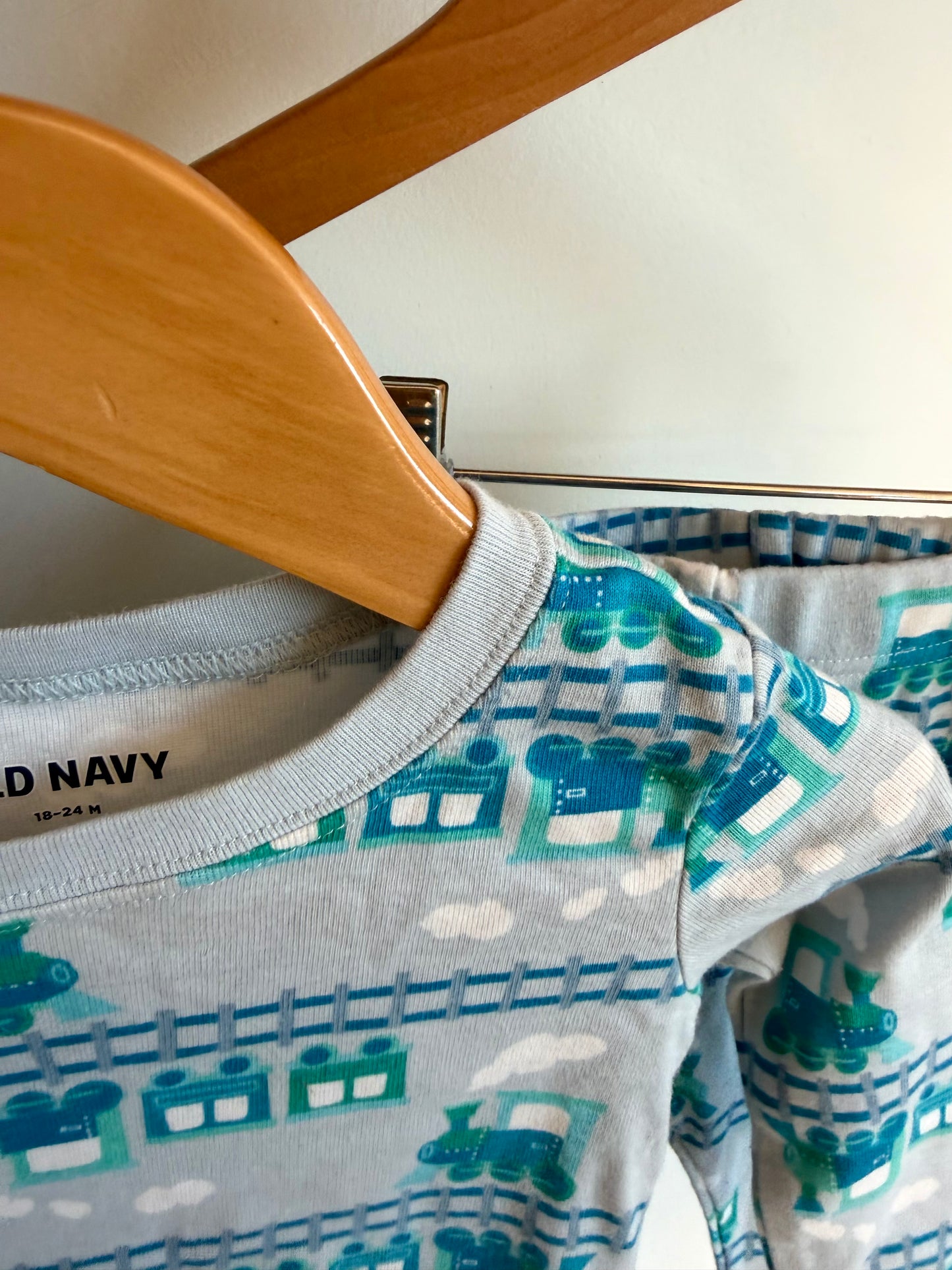 Blue Train PJ Set / 18m