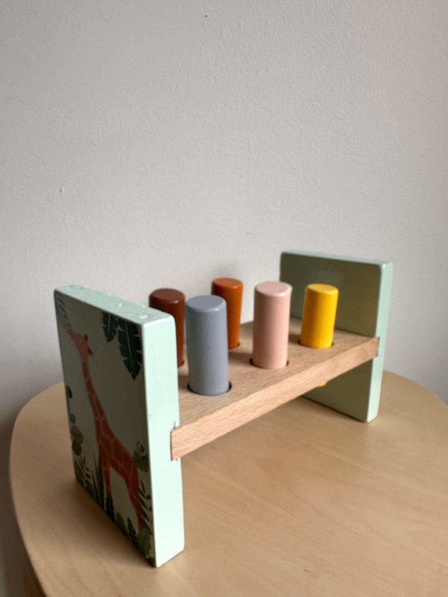 Wooden Peg Push Toy (No Hammer)