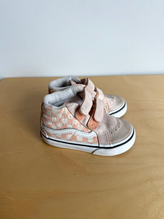 Vans Pink Checkered Shoes / Size 5 Toddler
