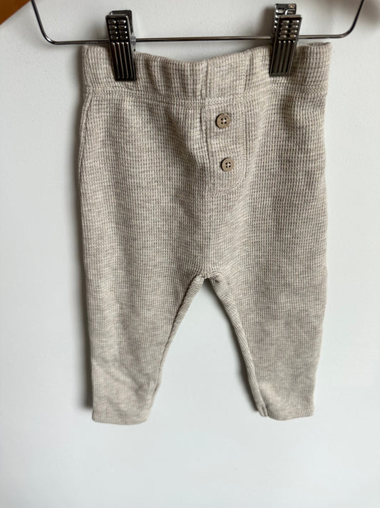 Light Grey Waffle Knit Pants / 18-24m