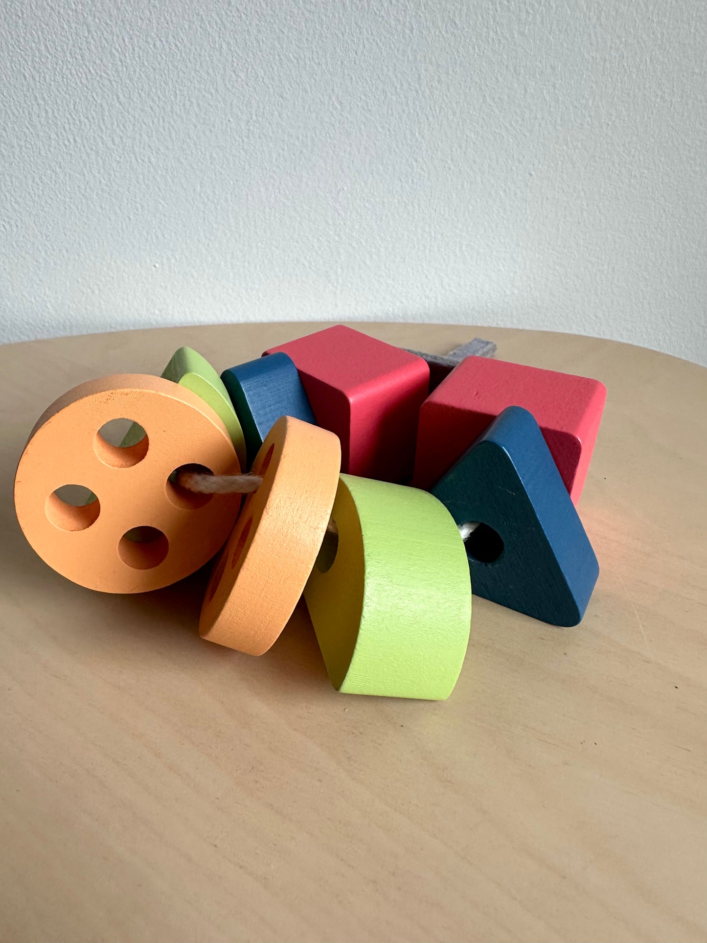 Wooden Block Threading Toy